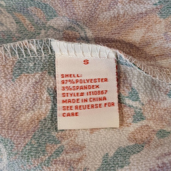 Flying Tomato Cross Front Floral Blouse with Bell Sleeves Size Small - Picture 7 of 8